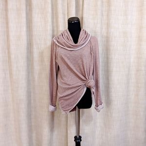 Free People Beach Cowl Neck Oversized Sweatshirt